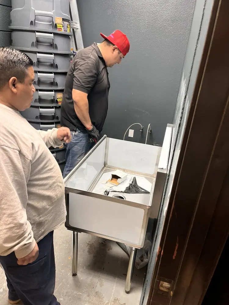 Commercial plumbing and sink installation in Dolton